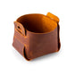 Distressed Leather Mini Storage Basket
