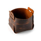 Distressed Leather Mini Storage Basket