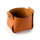 Distressed Leather Mini Storage Basket
