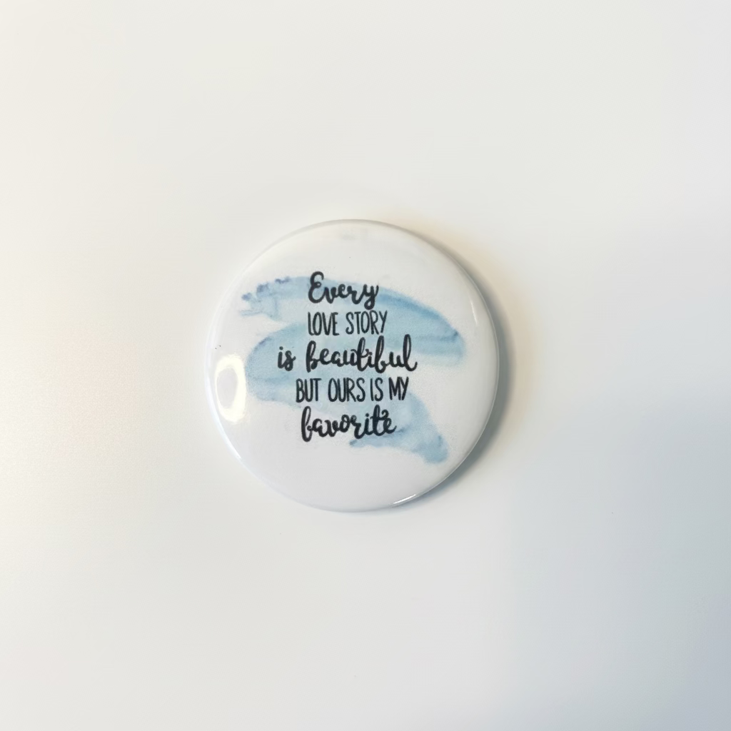 Bottle Opener Positive love and Fridge Magnet for Him or Her | Personalized Photo & Logo | Unique Party Gift | 58mm