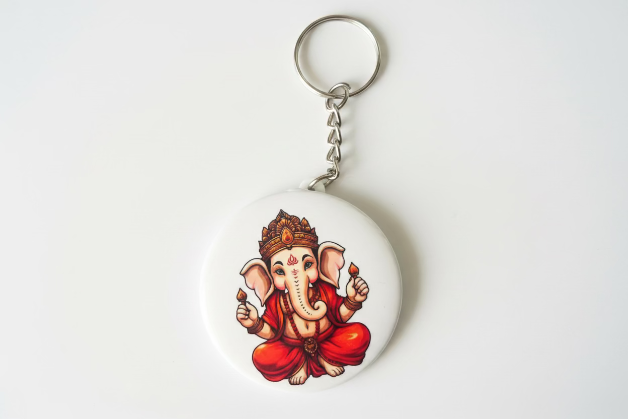 Ganesha Keychains Customize 58mm | Large Personalized Keychains | BAGGBAY
