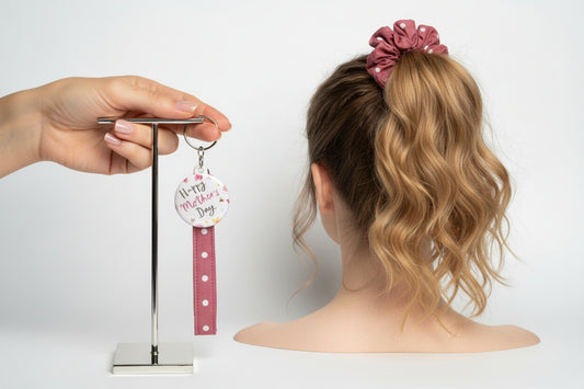 🌸 Handmade Premium Fabric Wristlet – Style Meets Convenience 44mm