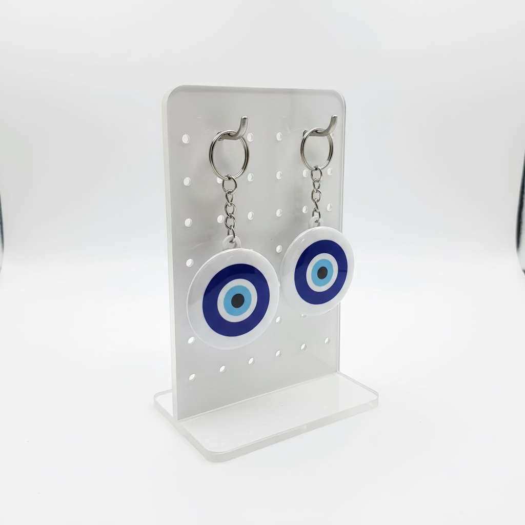 🧿 Evil Eye Personalized 44mm Keychain – Protection & Positivity
