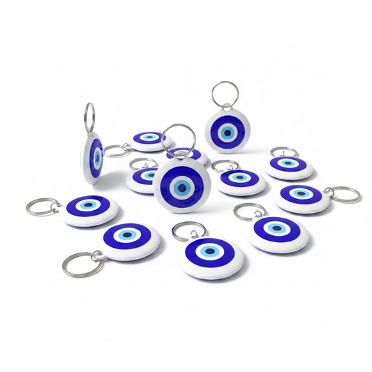 🧿 Evil Eye Personalized 44mm Keychain – Protection & Positivity