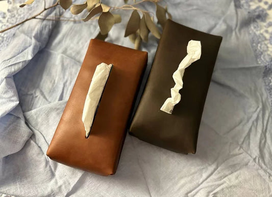 Leather Tissue Box