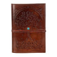 CraftShades – Refillable Leather Diary – Feather with Birds, Leaf of Tree Embossed