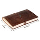 CraftShades – Refillable Leather Diary – Feather with Birds, Leaf of Tree Embossed