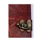 Handmade Leather Diary Embossed with star, journey & double wolf Diary
