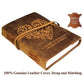 Leather Diary Heart with Quote Antique Handmade Leather Bound Notepad