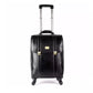 Leather Laguage Trolly Bag (Black)