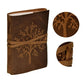 Tree Embossed Leather Diary, Brown Colour Antique Diary