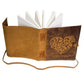Leather Diary Heart with Quote Antique Handmade Leather Bound Notepad