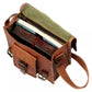 Front Pocket Handcrafted Mini Satchel Goat Leather Bag 11*15 Inch | 100% Genuine Leather