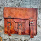 Expandable Handcrafted Vintage Goat Leather Bag 10*13″ | 100% Genuine Leather