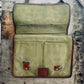 Baggbay 11*15″ Handcrafted Canvas+ Goat Leather Laptop Bag | 100% Genuine Leather