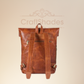 Baggbay 12*16 Inch leather backpack Unisex For Girls And Boys | 100 Genuine Leather