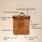 Baggbay Leather 12*16 inch Pen Bag | 100% Genuine Leather