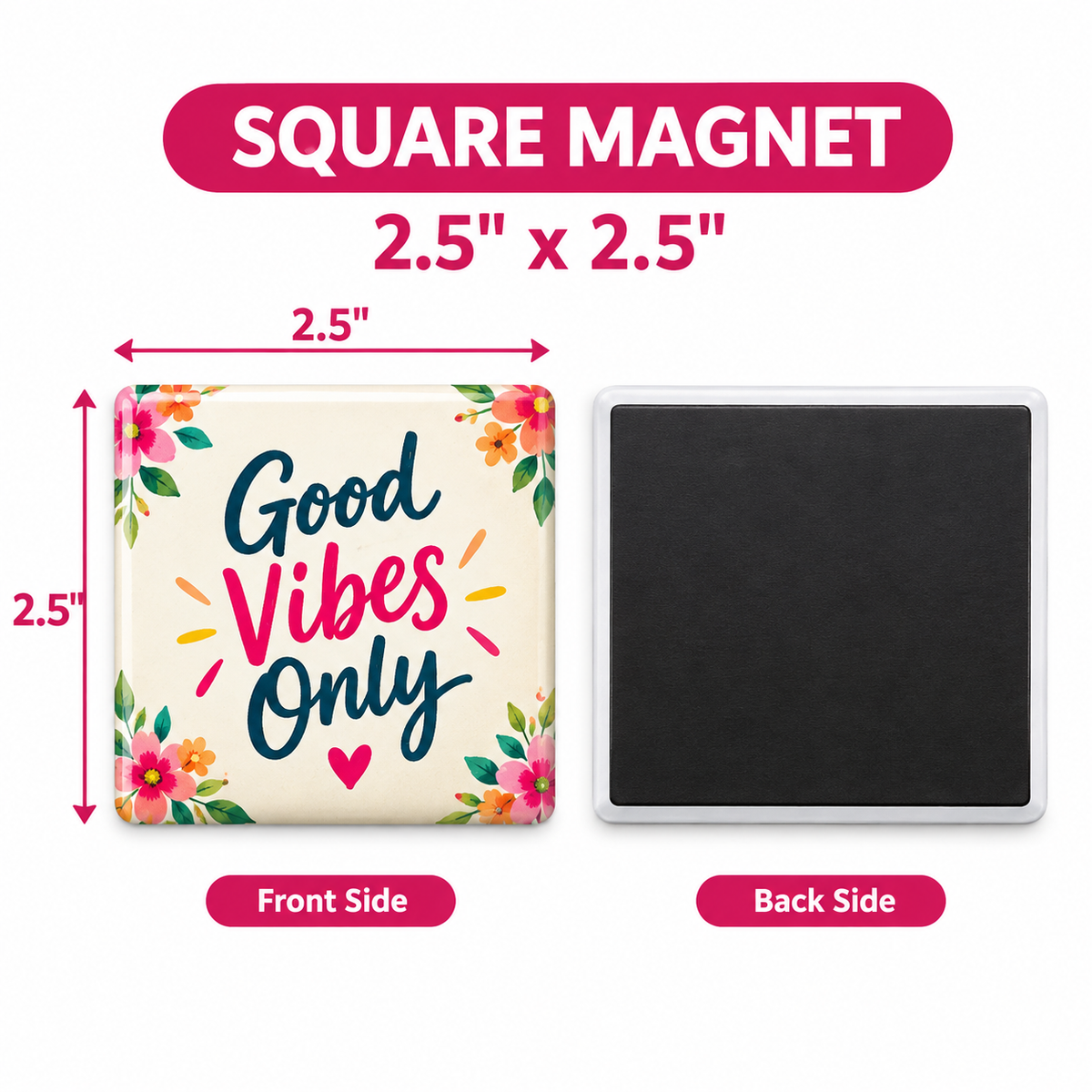 Magnet Sqaure 2.5/2.5 inch