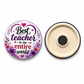 Fridge Magnet Round 58 mm Cream