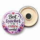 Fridge Magnet Round 58 mm Cream