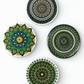 Rangoli Mandla Art Pin Badges 58 mm | BAGGBAY