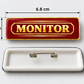 Class Monitor Pin Badge Rectangle 68/24 mm