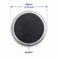 Fridge Magnet Round 58 mm Black Round Magnet Full Base