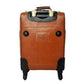 Leather Trolley Travel Bag Weekender Overnight Light Brown Leather Bag