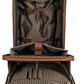 Leather Trolley Travel Bag Weekender Overnight Light Brown Leather Bag