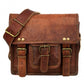 Front Pocket Handcrafted Mini Satchel Goat Leather Bag 11*15 Inch | 100% Genuine Leather