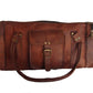 Baggbay 22 Inch 3 Compartments (Expandable) Handcrafted Duffle Goat Leather Bag