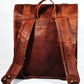 Baggbay 14*24 Inch 100% Genuine Roll Leather Shoulder Backpack | Unisex